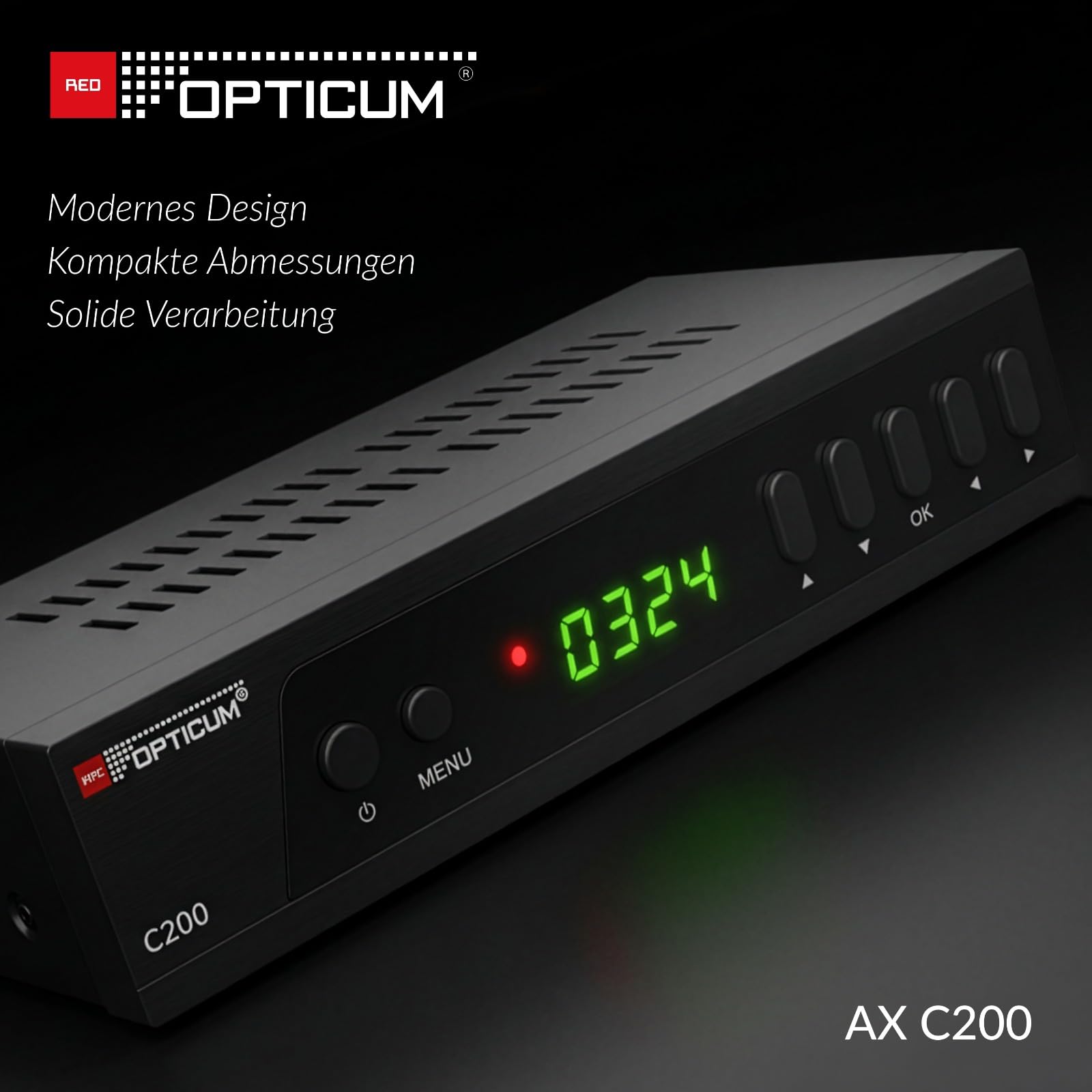 Opticum C200 Full HD DVB-C Kabel Receiver mit PVR Aufnahmefunktion HDMI SCART USB
