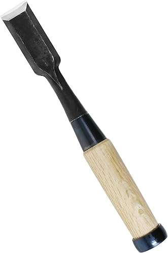 KAKURI Cincel de madera japonés para carpintería de 1 pulgada (0.945 in), fabricado en Japón, cincel japonés Oire Nomi, hoja de acero de alto