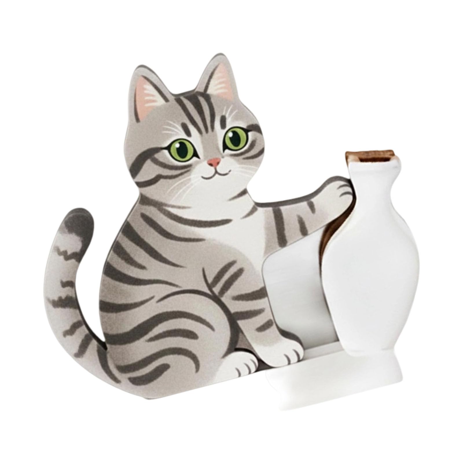 Cats Vase Fridge Magnets Decorative Magnet for Whiteboard Locker Offices Magnet Fridge Sticker