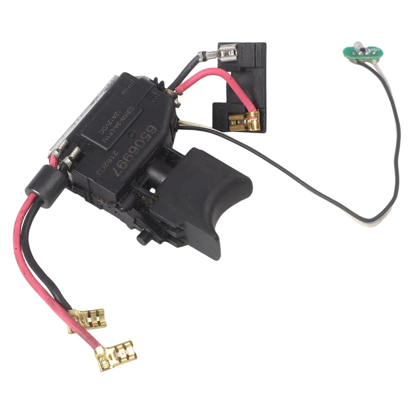 Interruptor 650645-0 para DF030D DF330D TD090D, botón de encendido/apagado de herramienta eléctrica de repuesto de 10,8 V, compatible con números de pieza 650699-7 650599-1