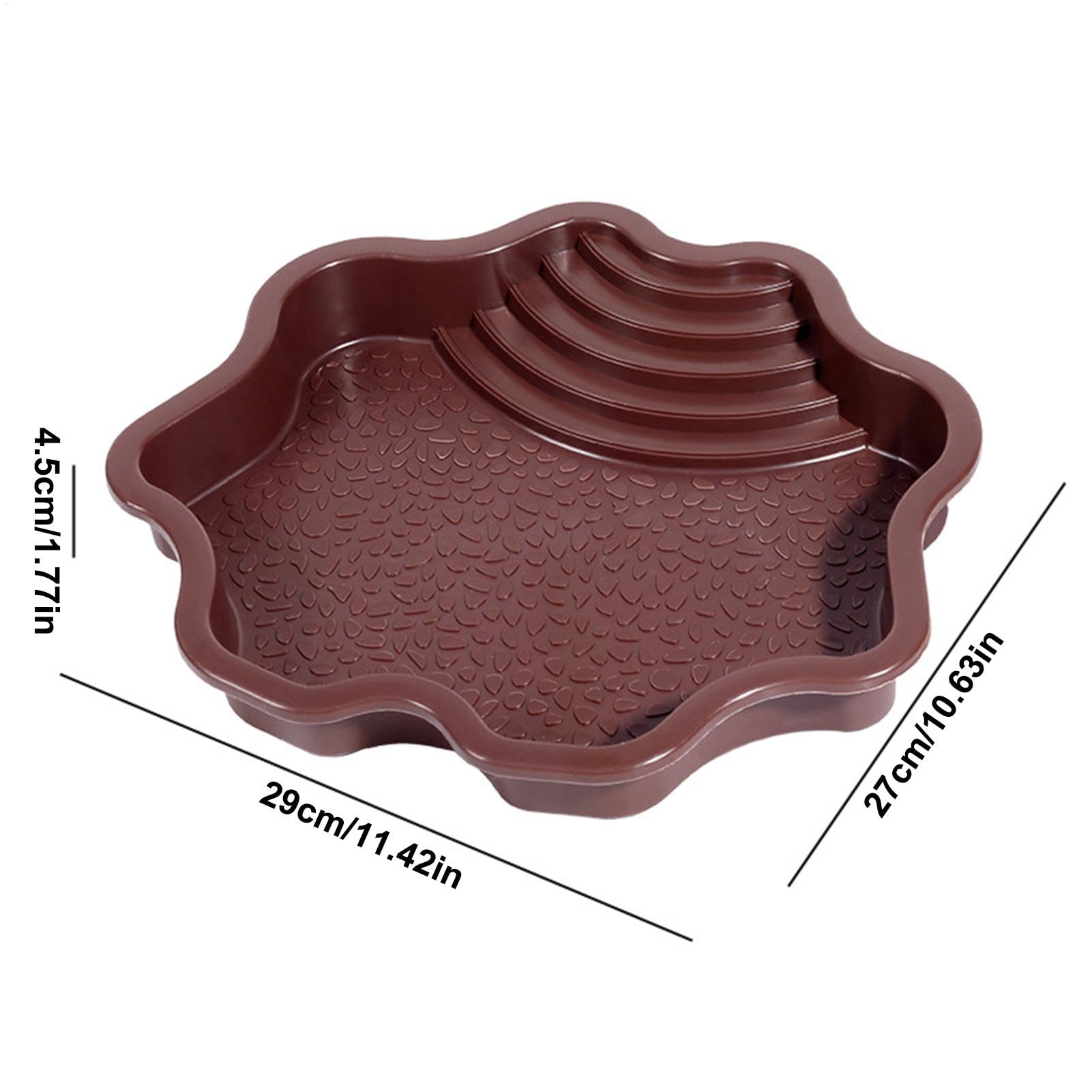 Piscine de baignade pour reptiles avec échelle | Accessoires habitat pour salamandre, dragon barbu, lézard