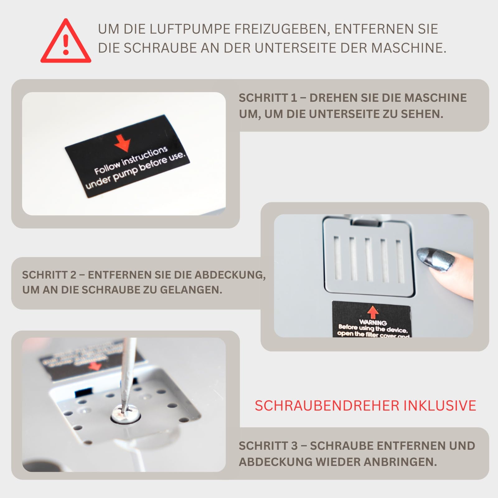 Lymphdrainage Beinmassagegerät mit Luftdruck – Pressotherapie für Zuhause, 30–250 mmHg, 6 überlappende Zonen, Kompressionsmassage für müde Beine (Steuereinheit & Beinmanschetten)