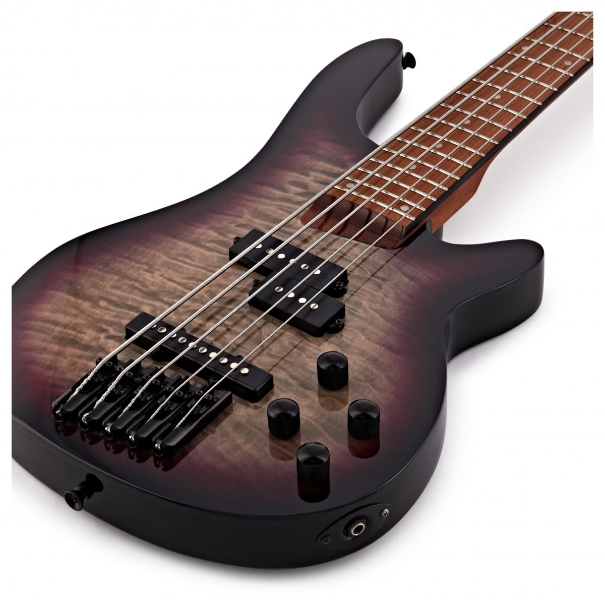 Bajo de 5 Cuerdas Chicago Select de Gear4music, Purple Burst