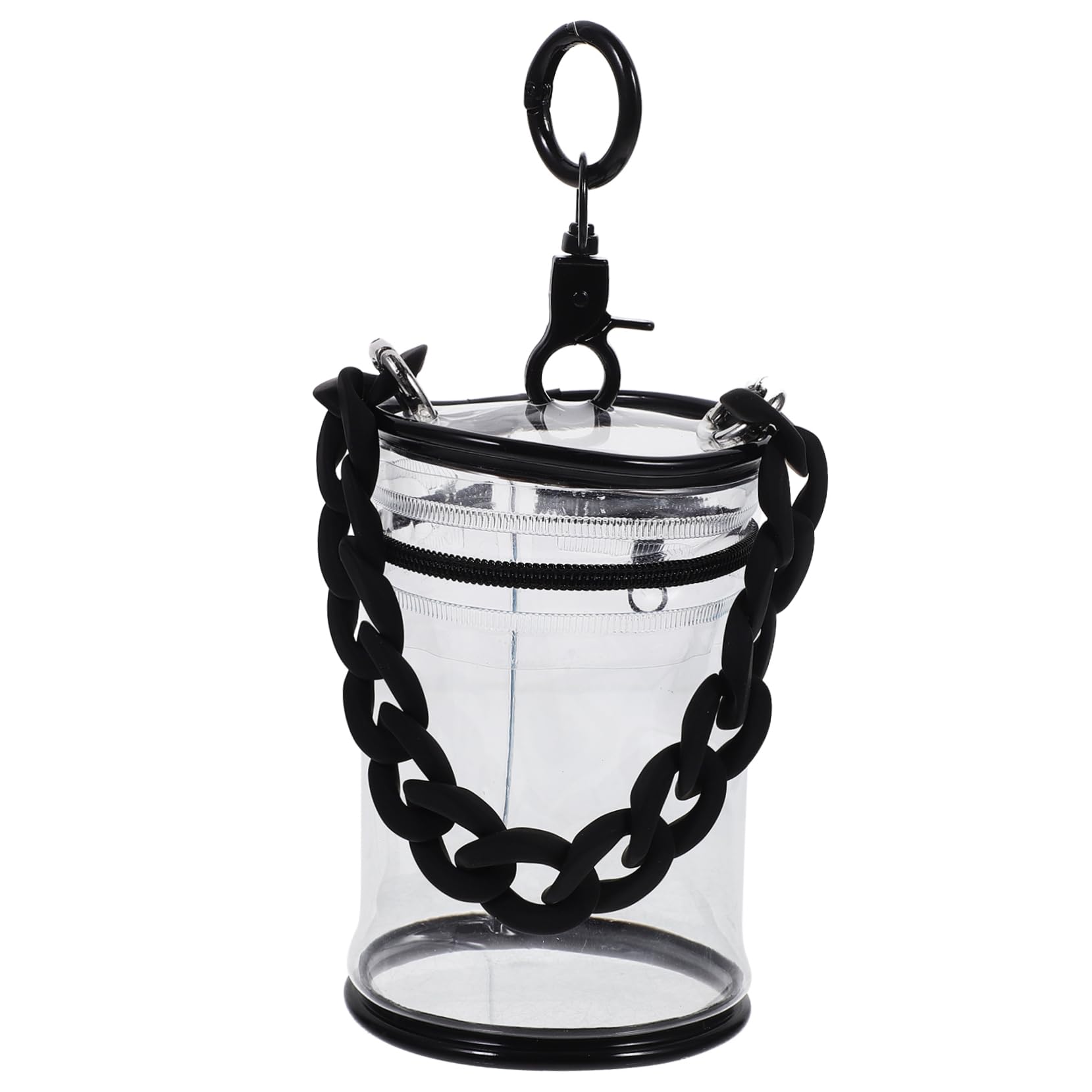 BESTonZON Doll Storage Bag PVC Display Pouch Keychain Compact Fashionable for Boys and Girls