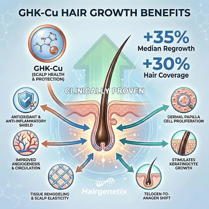 ghk cu angiogenesis hair growth Scalp Exosomes with Factor Peptides (EGF & IGF), GHK-Cu, and Hyaluronic Acid Topical & Scalp Rejuvenation. Made in Korea. (100 mg Exosomes + 5 mL Peptide Solution) Two Ingredients. Real Hair Transformations.