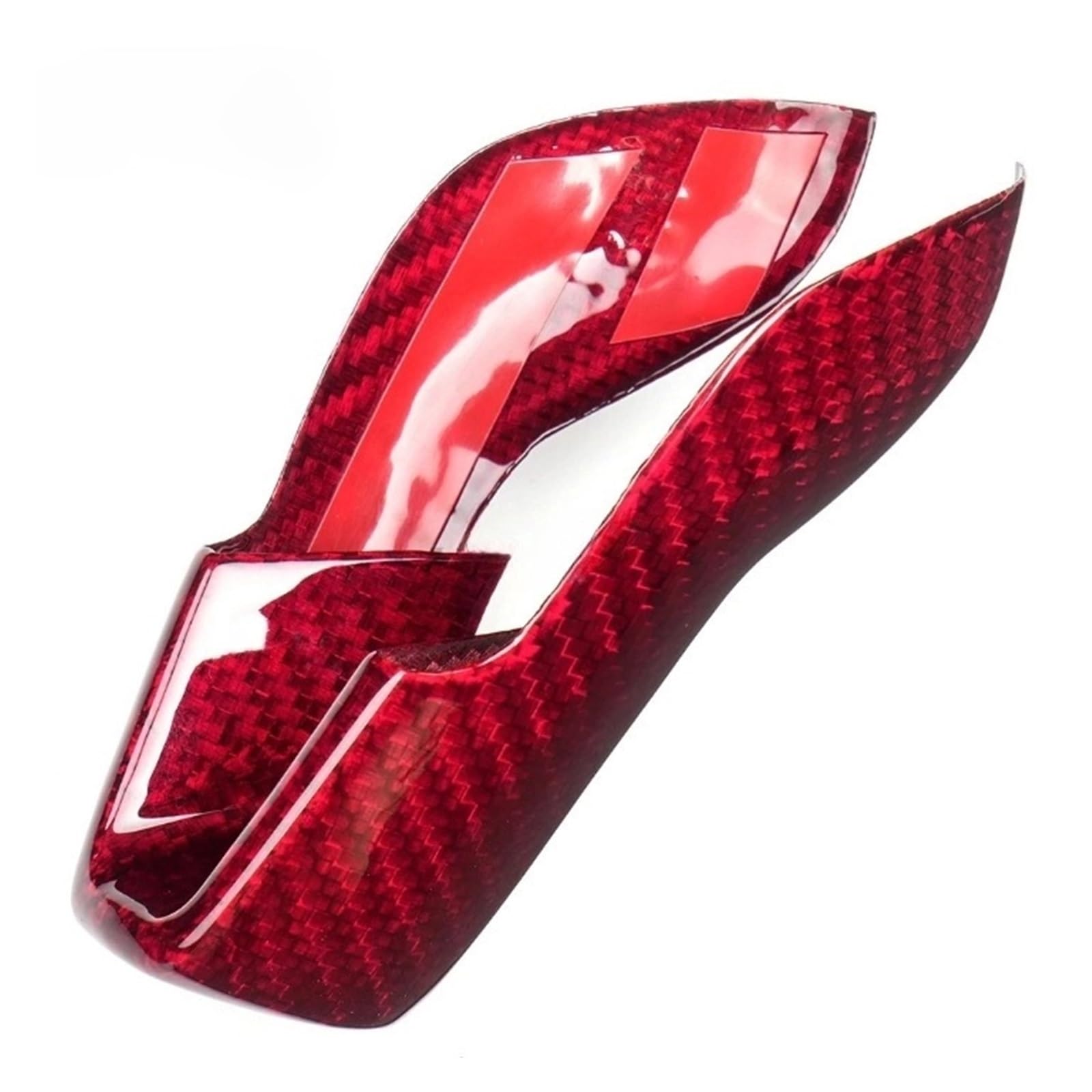 Car Interior Center Gear Head Shift Knob Panel Cover Trim Accessories Compatible for BMW G80 M3 G82 G83 M4 2021-2025 carbon fiber sticker(Red Carbon)