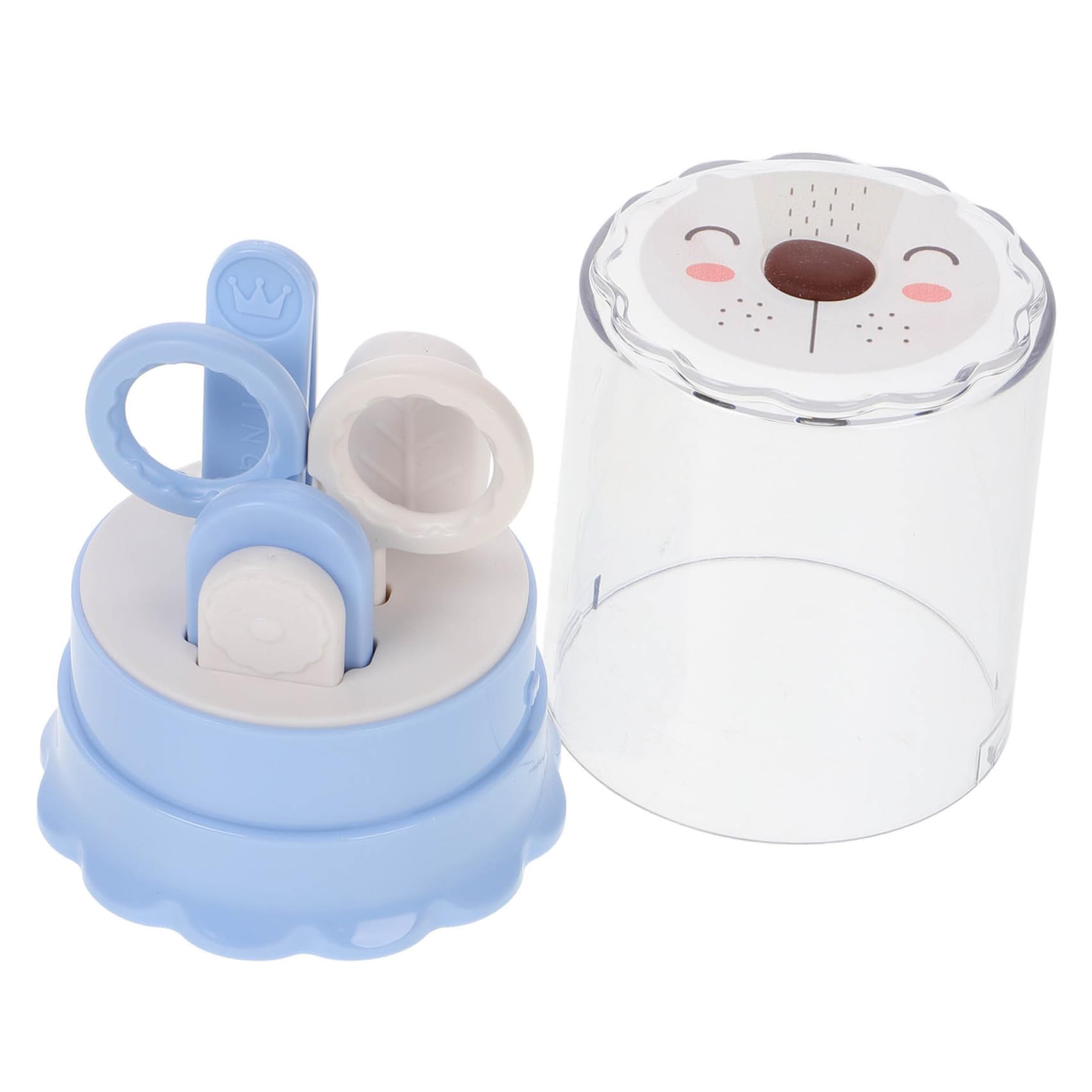 KESYOO 1Set Nail Care Kit for Newborns Grooming Set with Clipper Scissors File and Tweezer Safe and Durable Nail Trimmers for Boy Girl and Present for Moms