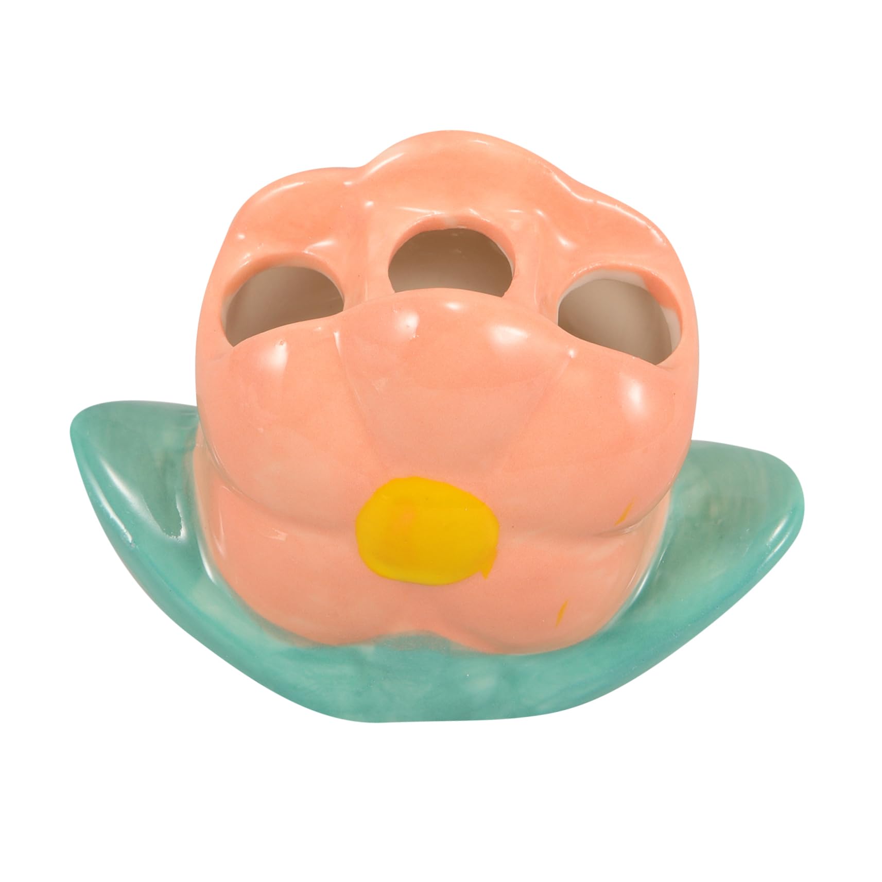 Cabilock 4 Pz Portaspazzolini Contenitore Per Spazzolini Da Denti Portaspazzolino Per Bambini Bancone Portaspazzolino Porta Spazzolino Da Denti Elettrico Ceramica Rosa