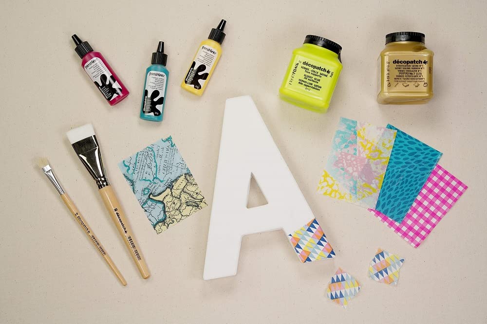 Décopatch - Ref PACK3PCO - Pack of 3 Nylon Brushes - Suitable for Use on All Surfaces, Less Brush Streaks, Easy to Clean, 3 Different Widths & Size of Brush