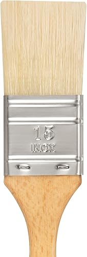 Miniatura 2 de Escoda Clasico Series 2360 Artist - Brocha para pintura al óleo y acrílica, cerdas de cerdo chungking, moteado plano, tamaño 15