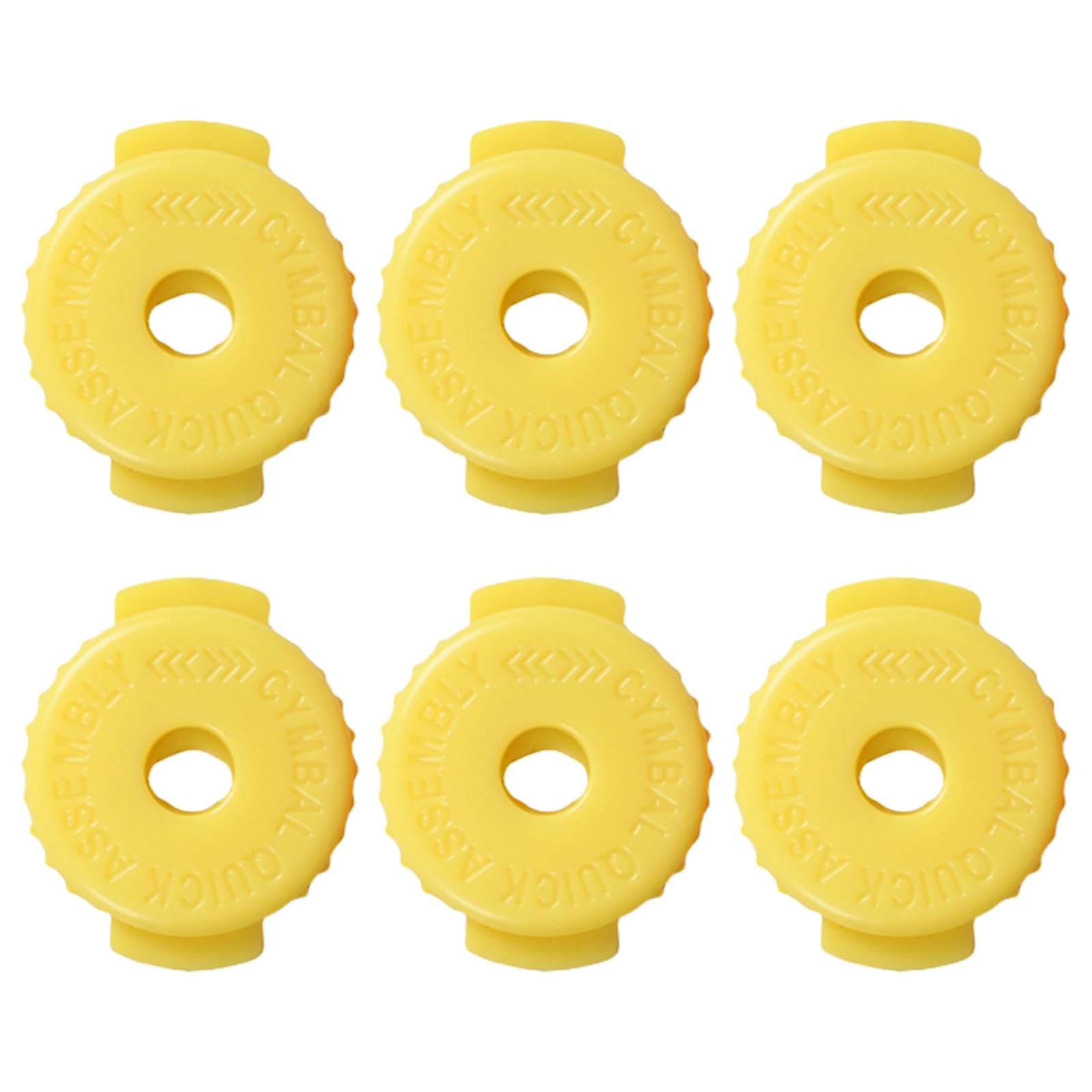 Xjdzineq Of 6 Silicone Cymbals Nut Quick Releasing Drum Accessories Cymbals Fastener Nut for Percussion Instrument Part Musician Drum Accessories