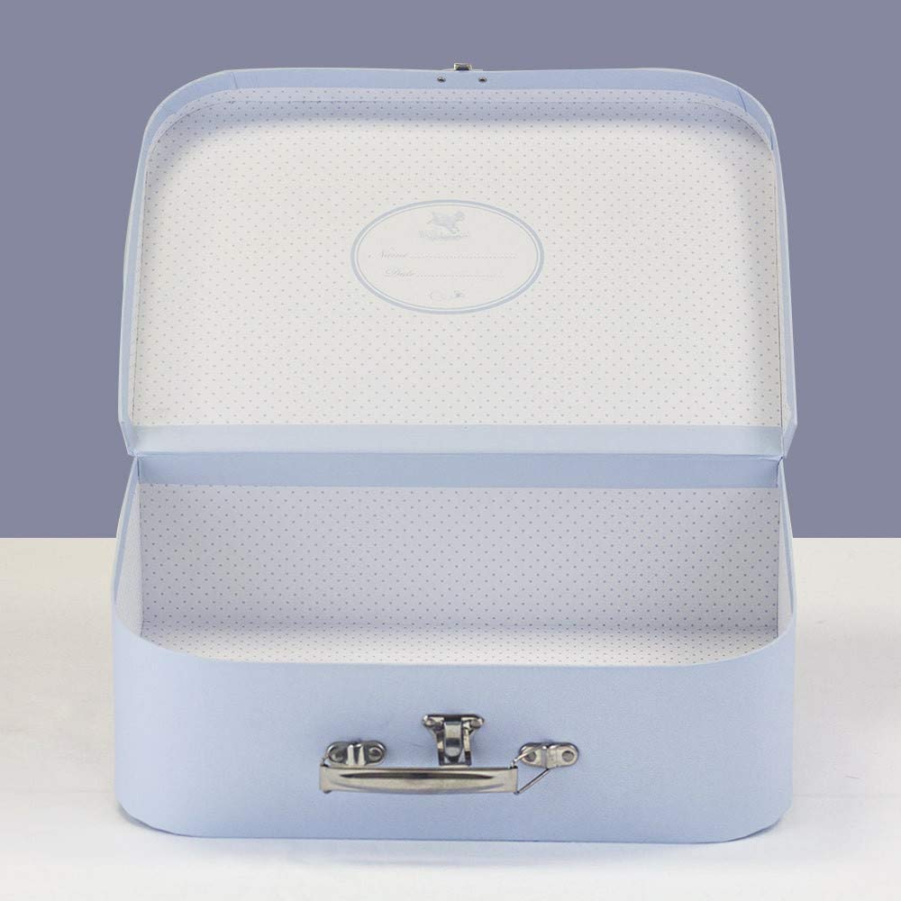 Regalo Neonato Maschio Femmina | Regalo con una coperta | un doudou Grigi i un Un pigiama blu (taglia 3/6 mesi) Presentato in una scatola molto elegante | | BebeDeParis