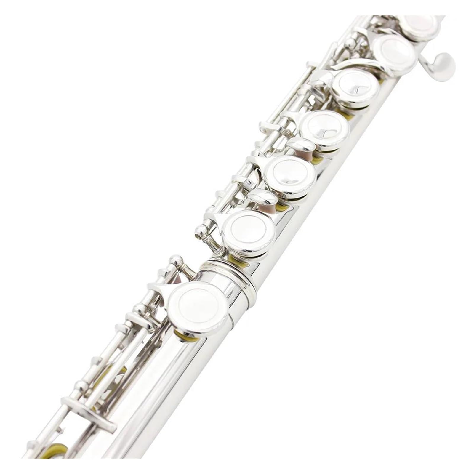 flet prosty 16-otworowy flet C Tone Posrebrzana miedź Flet Instrument Instrument dęty drewniany z akcesoriami do fletu