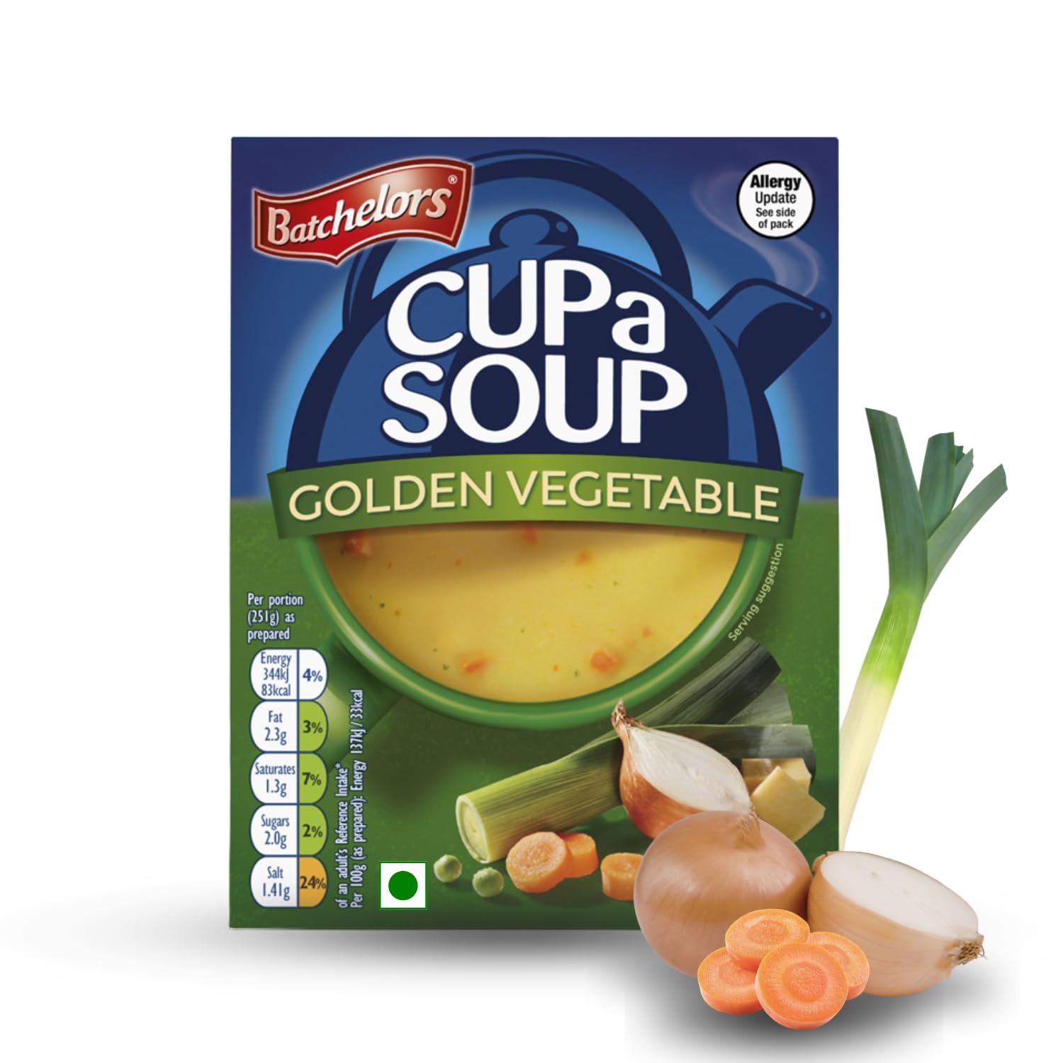 Batchelors Cup a Soup Golden Vegetable, 4 Sachets, 82g