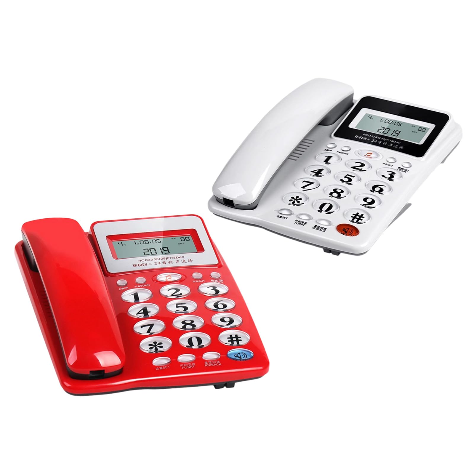 Telefon przewodowy podstawowy telefon stacjonarny dla seniorów analogowy dom z wyświetlaczem połączeń małe biurko pokój gościnny telefon przewodowy telefon stacjonarny do użytku domowego