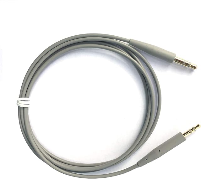 Replacement 3.5mm - 2.5mm Male Stereo Jack Cables For Bose oe2 / oe2i / AE2 /QC25 QC35 Headphones (gray)