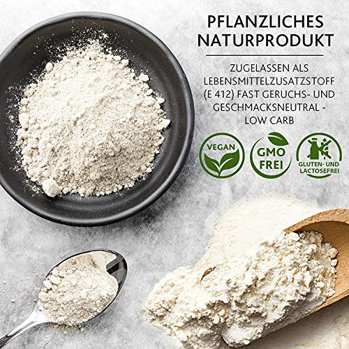 EWL Naturprodukte Guarkernmehl für Eis 1kg, Guar Gum Vegan und Glutenfrei, Bindemittel E 412 3.500 cps, in Deutschland kontrolliert und abgefüllt – Bild 5