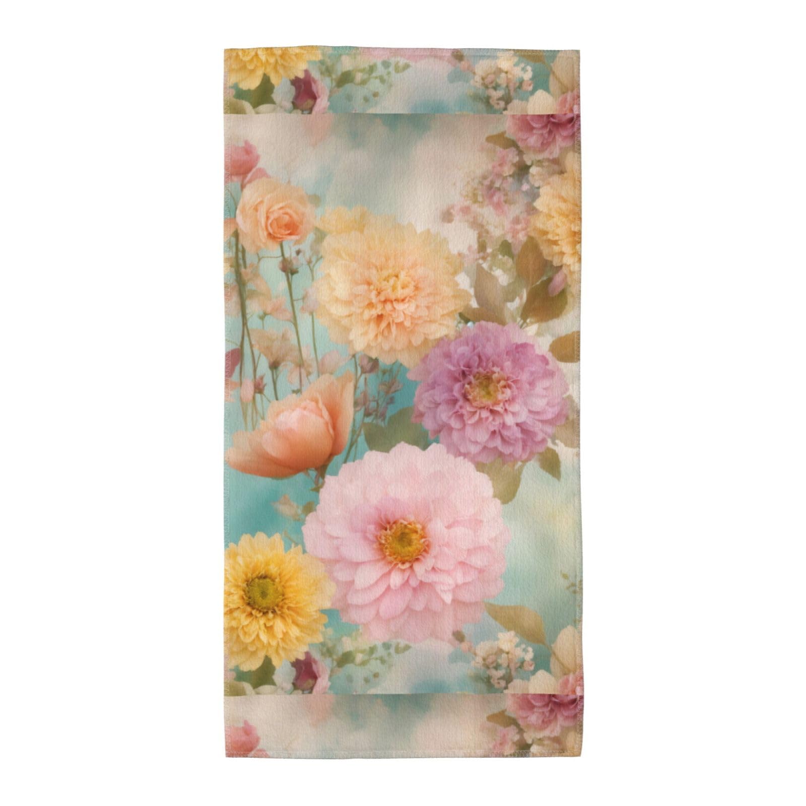 Cbaaghh Peony Flowers Blossom Print Towel, Towels Thick Face Towels Fast Drying Washcloth For Bath, Spa, Gym