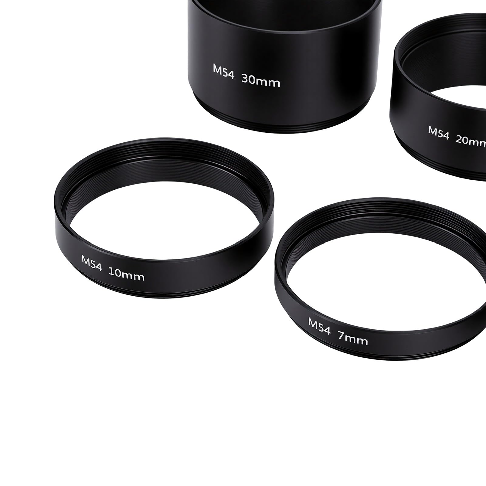 PUSOKEI M54x0.75 Tubo di estensione Set 3-30mm, Anelli distanziatori