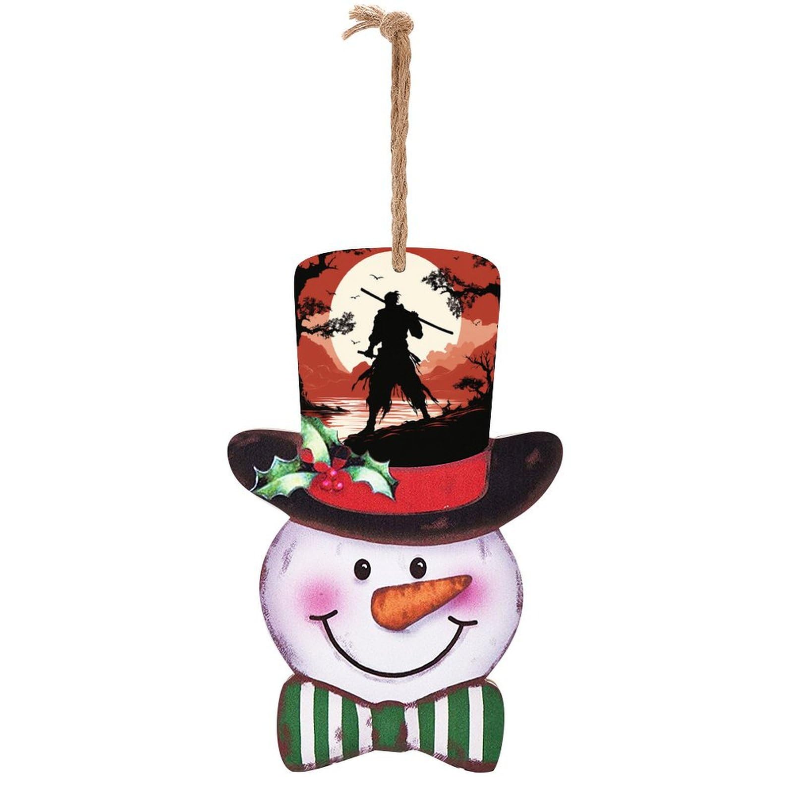 Décoration de Noël pour porte et salon : l'esprit chaleureux du bois
