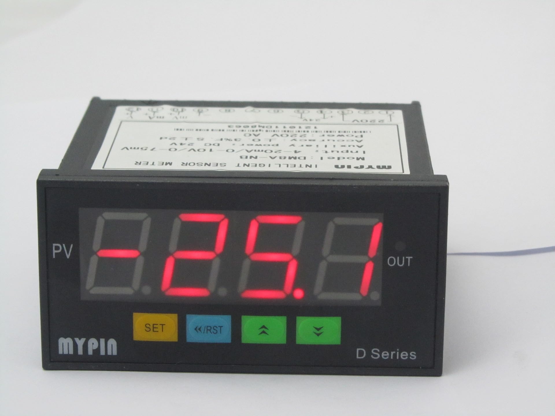 High-Precision Load Cell Scale Sensor, Digital Sensor Meter Multi-Functional Intellint Led Display MDA8-NDV Sensor Dedicated Display Meter 0-10V Input for Weight High Pressure Tension Weighing