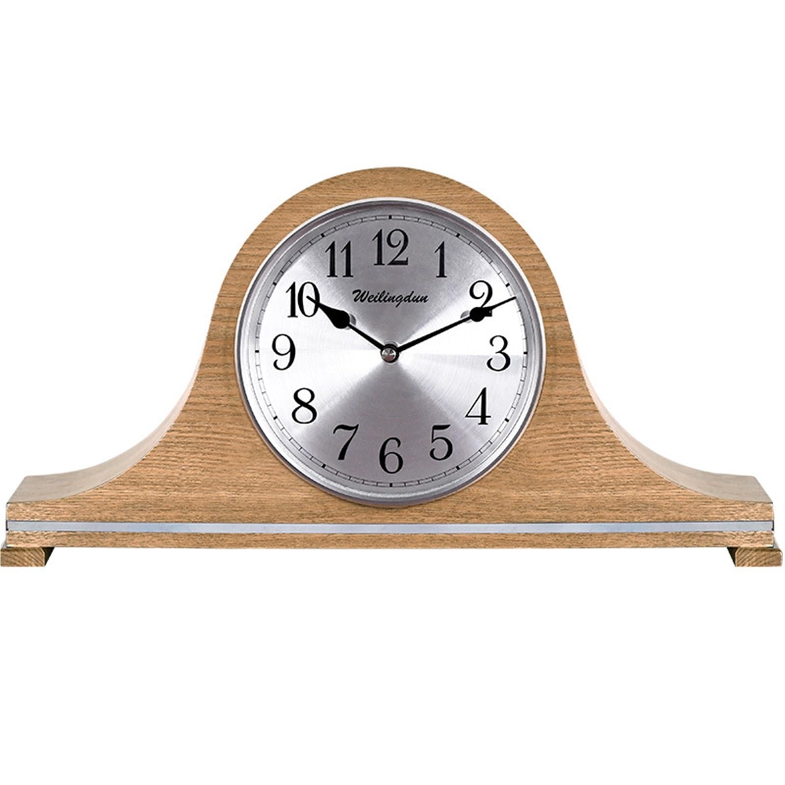VHdryEDT Vintage Mantel Clock Fireplace European Style Mantel Clock Living Room Desktop Retro Restaurant Study Wooden Table Easy To Read