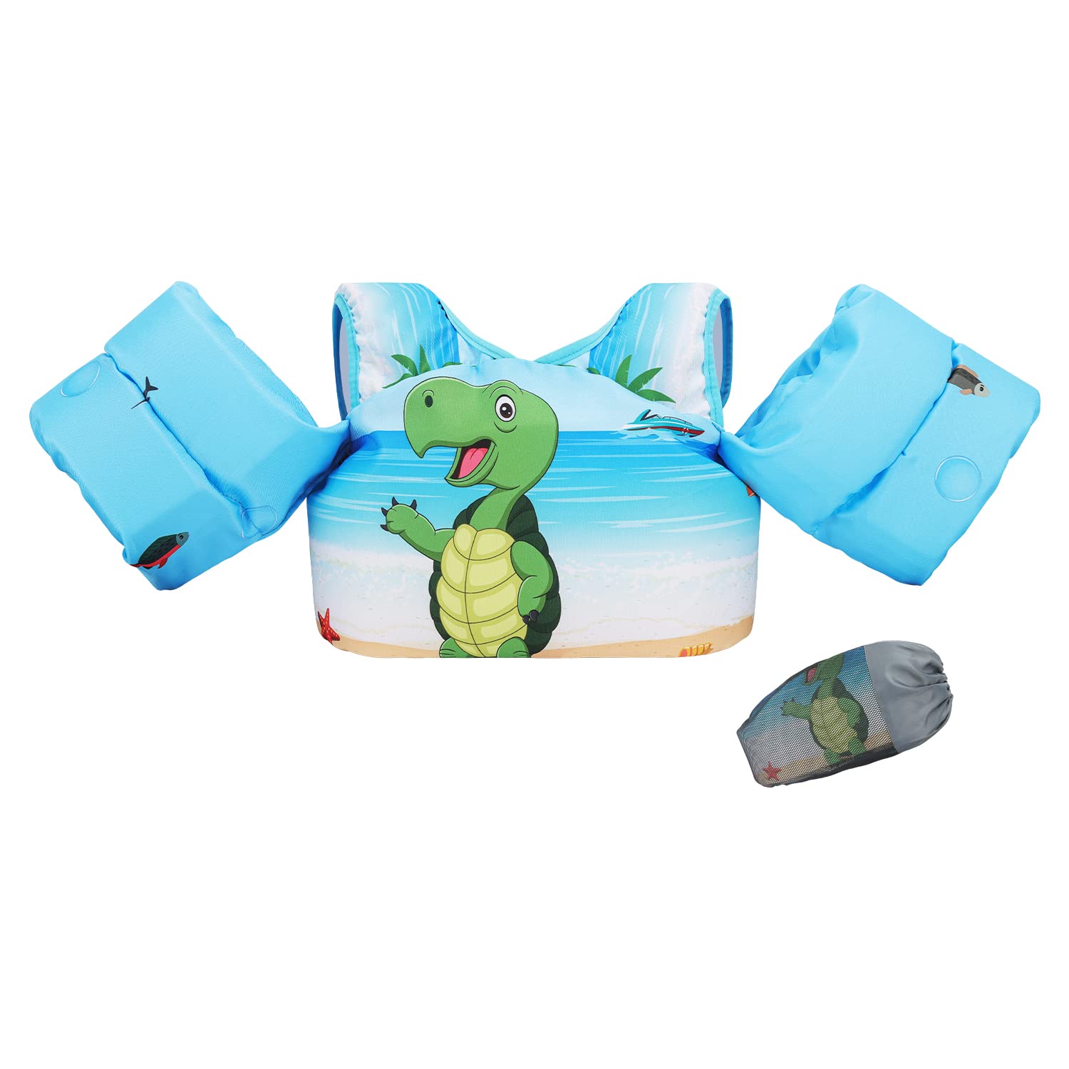 DOOHALO Kids Swim Floats for 28-70 Pounds Kid Arm Shoulder Float Vest Fit for 2 - 8 Years Older Boys Girls Toddler Baby Children