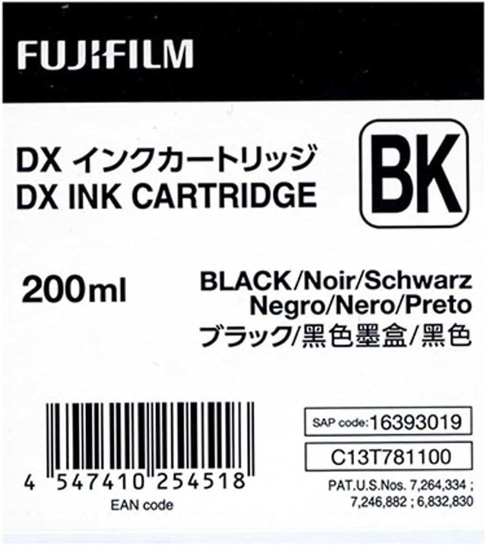 Fujifilm DX VIVIDIA Ink Cartridge 200 ML for Frontier-S Printer, Black