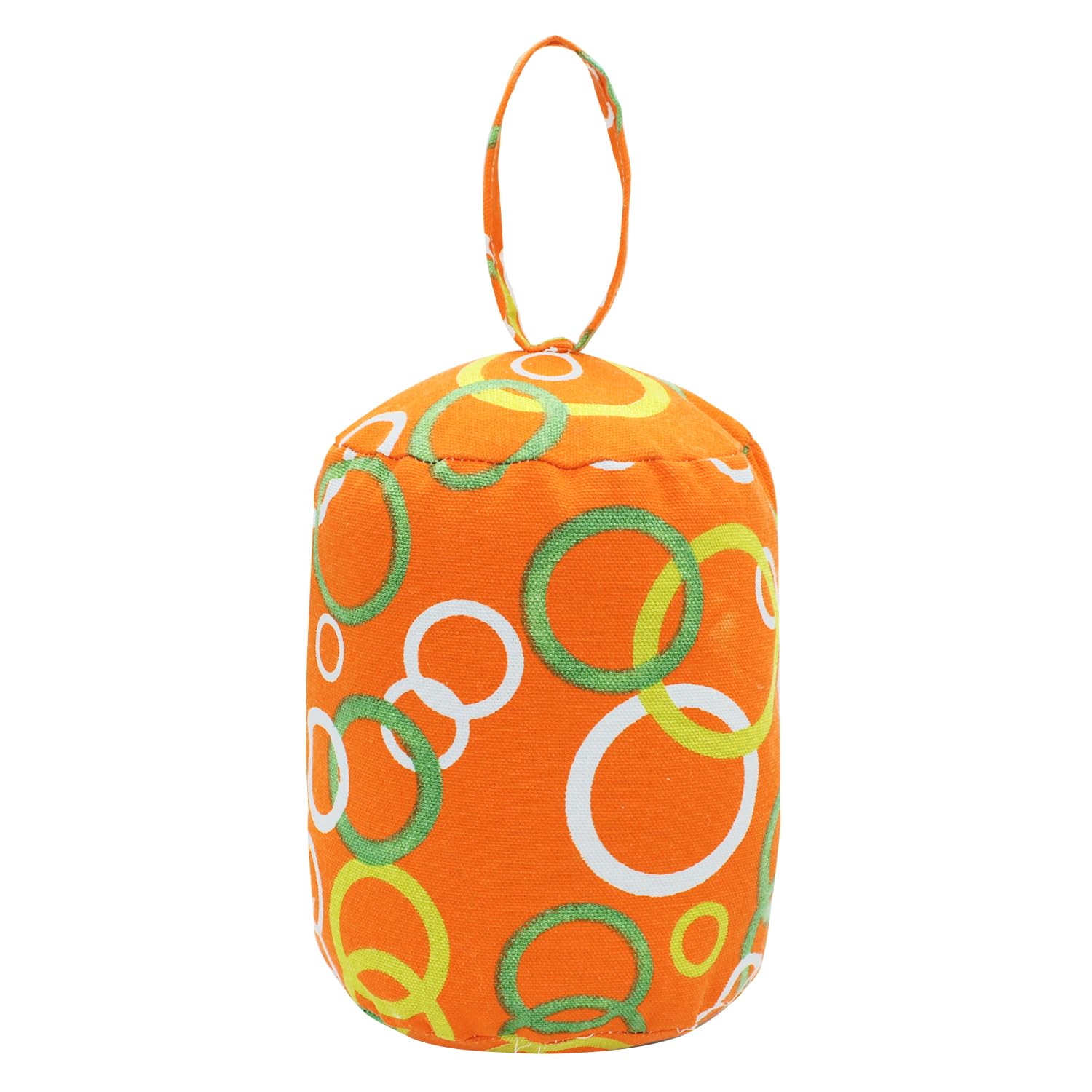 Decorative Weighted Door Stopper, Cylinder Fabric Door Stop with Handle, Heavy Duty Door Floor Stop Wall Protectors for Home Office Bedroom Living Room