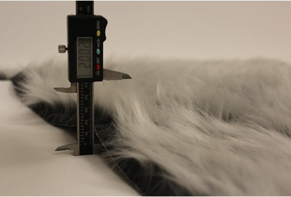 Faux Fur Fabric Long Pile Monkey Shaggy Gray Frost / 60" Wide/Sold by The Yard