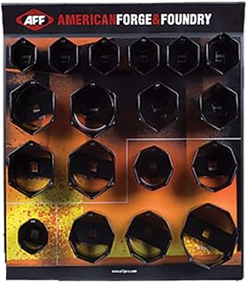 AFF 6 pt and 8 pt Mixed Axel Nut Socket Shop Display with Graphic Overlay Kit, 18501P