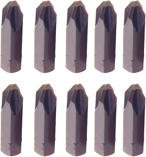 Utoolmart Juego de destornilladores Phillips de 10 piezas, con vástago hexagonal de 516 pulgadas, 1.260 in de longitud, kit de destornilladores de