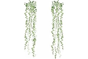 RoomMates String of Pearls Succulent Vine Peel and Stick Wall Decals