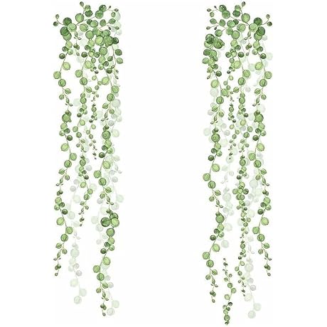 RoomMates String of Pearls Succulent Vine Peel and Stick Wall Decals