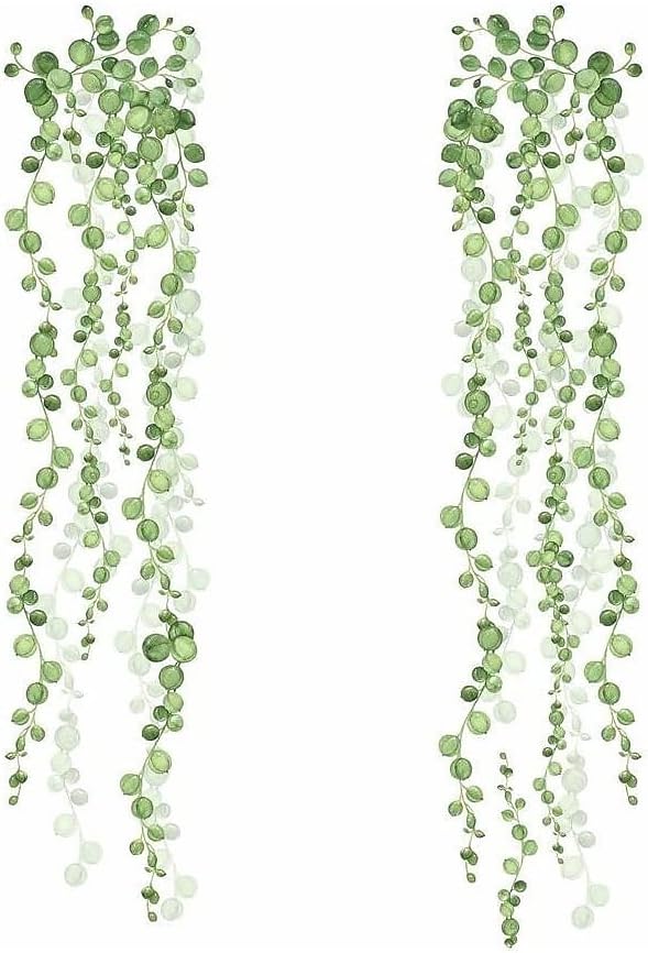 RoomMates RMK3903SCS String of Pearls Succulent Vine Peel and Stick Wall Decals