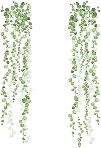 RoomMates RMK3903SCS String of Pearls Succulent Vine Peel and Stick Wall Decals