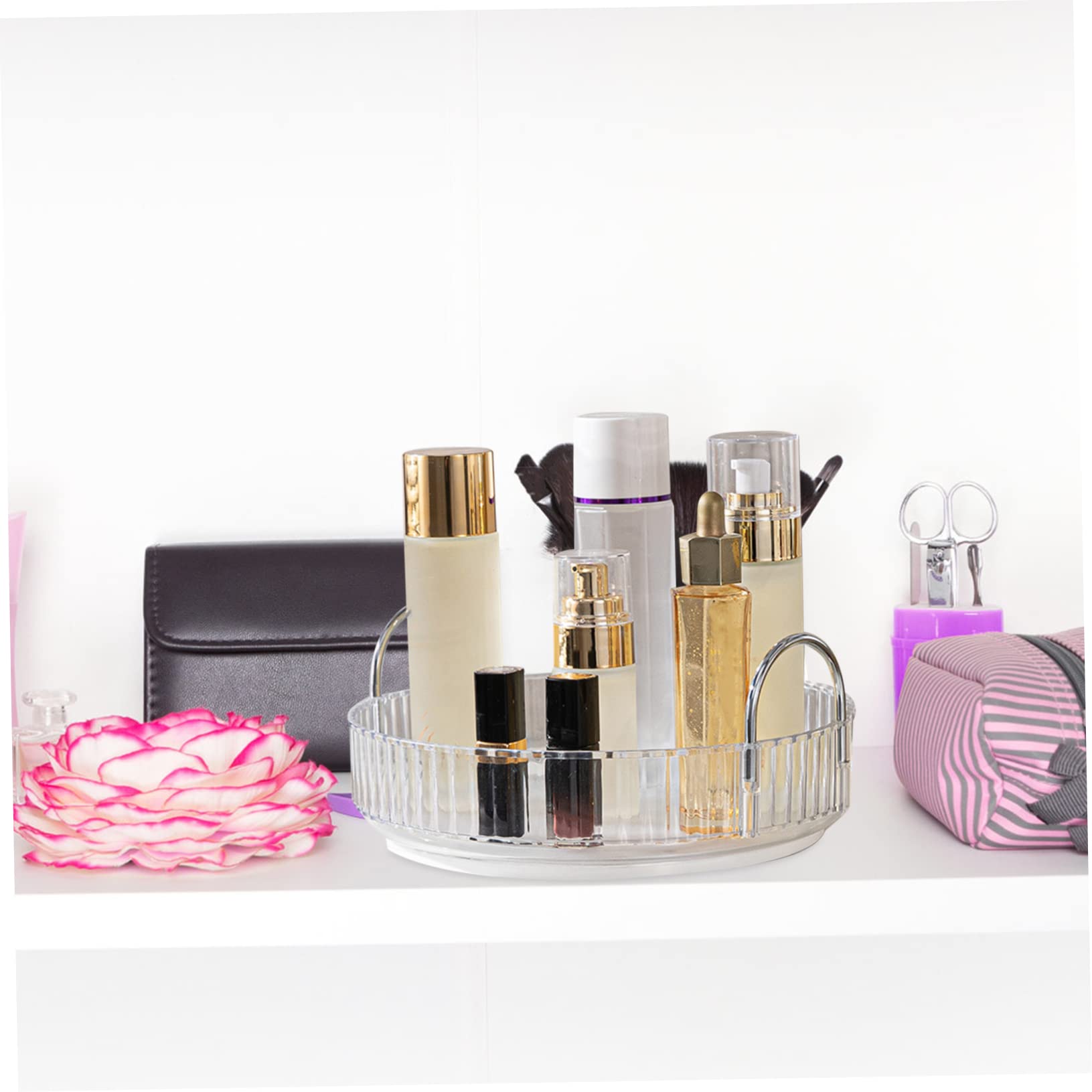 2 Vassoi Da Bagno In Silice - Organizer Rettangolare, Portaoggetti, Grigio O Nero, Per Bagno E Cucina - Foto 3