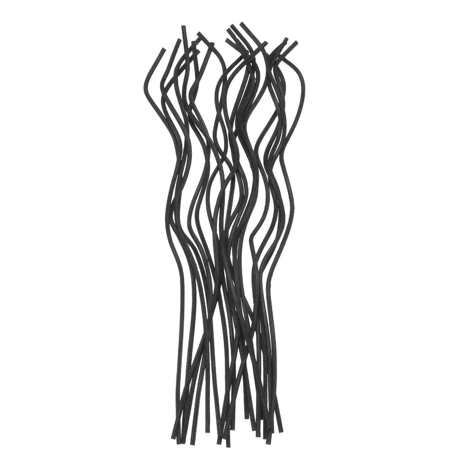 uxcell 20Pcs Wavy Rattan Reed Diffuser Sticks, 28cm/11 Natural Wooden Rattan Fragrance Diffuser Refill Sticks Replacement for Home, Bedroom, Hotel,