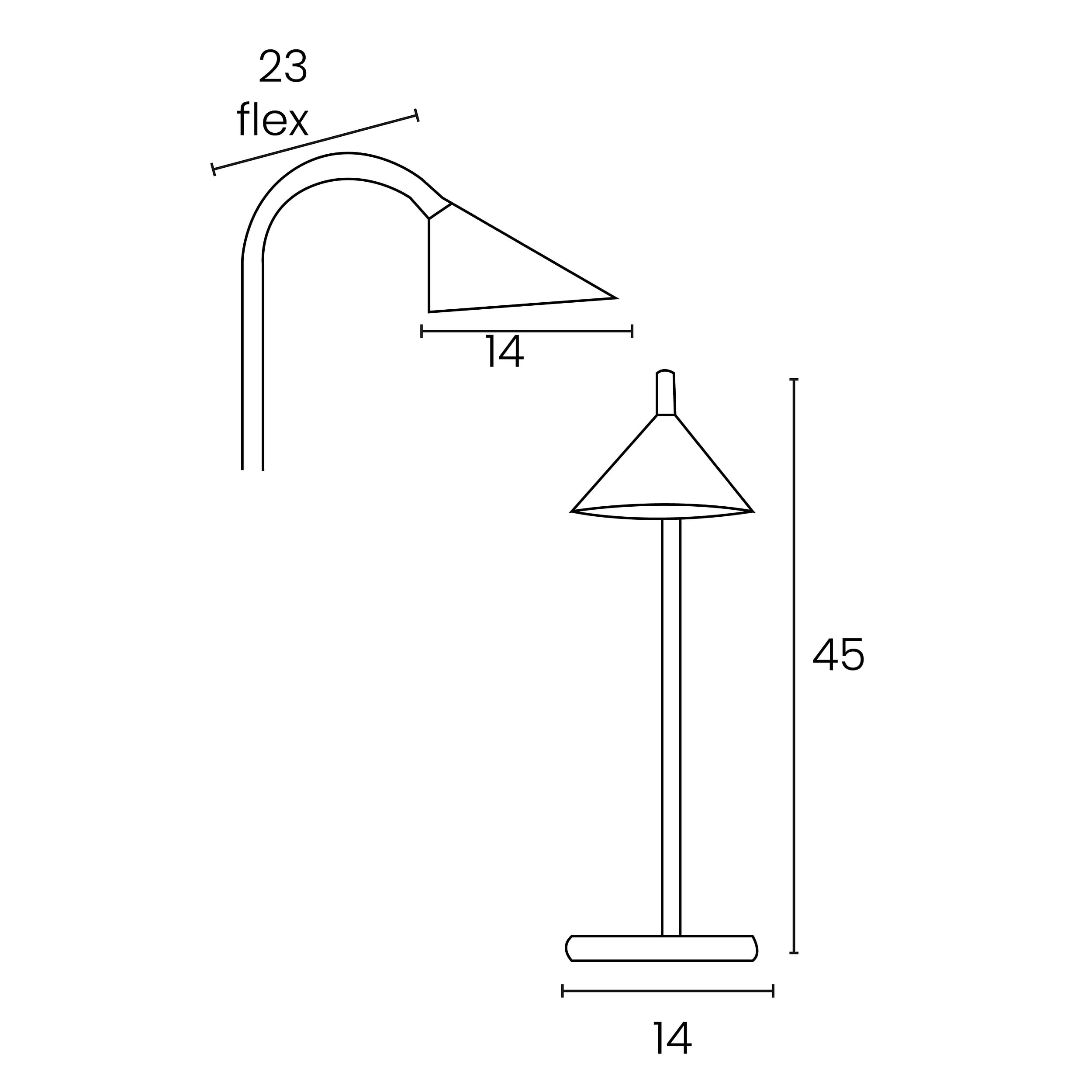 Unilux 400077404 moderne LED-Schreibtischlampe, flexible Schreibtisch-Leuchte Bürolampe Tischlampe Leselampe Leuchte Büroleuchte Schreibtischleuchte Tischleuchte
