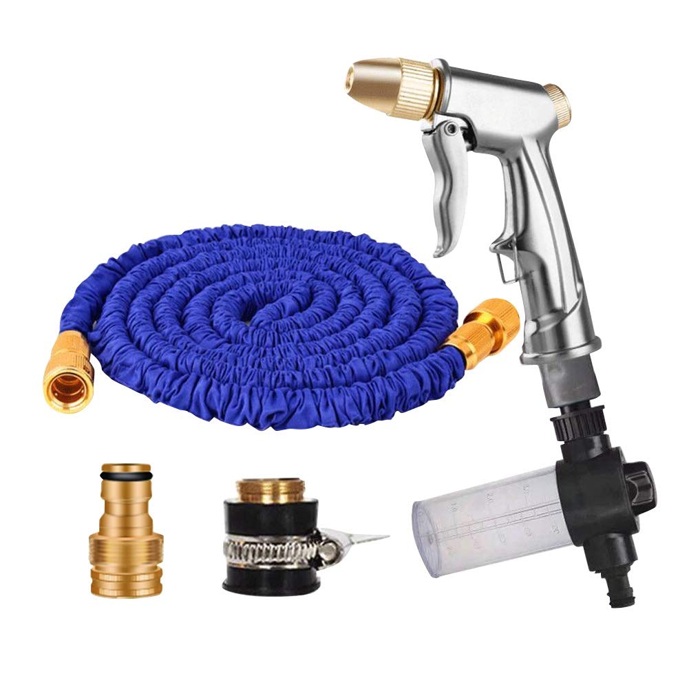 Tubo da giardino espandibile, Raccordi per tubo da tasca, a prova di perdite, pistola a spruzzo per tubo da giardino, pistola a spruzzo, set da 10 m