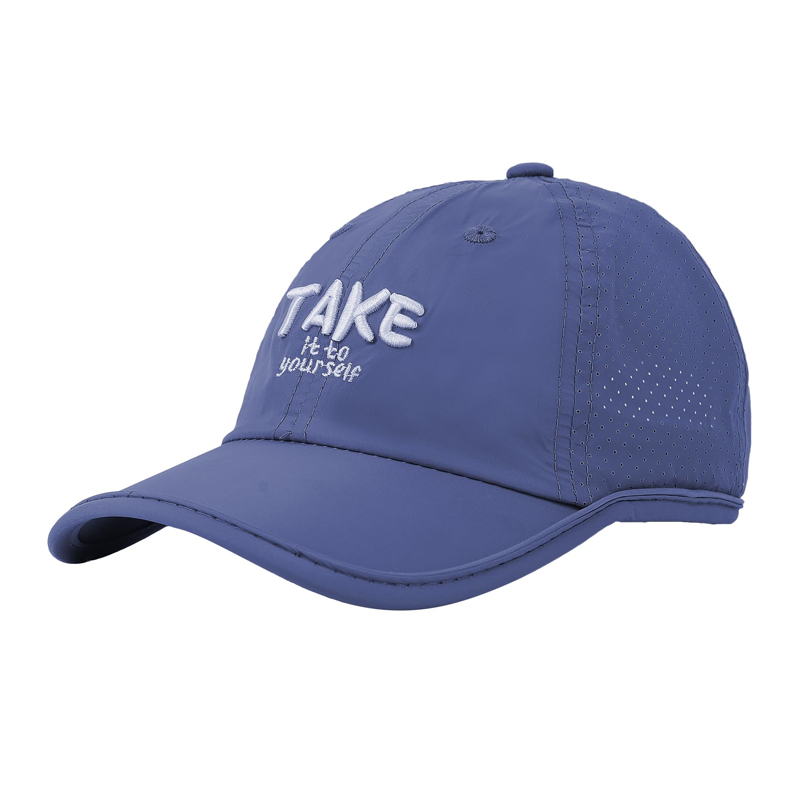 Kids Mesh Baseball Cap UV Protection Sun Hat Breathable Quick Dry Trucker Hat Outdoor Golf Tennis Sport Visor Boys Girls Blue