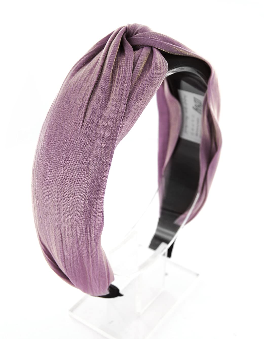axy HRD2 Headband with Refined Knot and Light Shine - Beautiful Headband Hair Accessories (Light Purple), Black - Image 4
