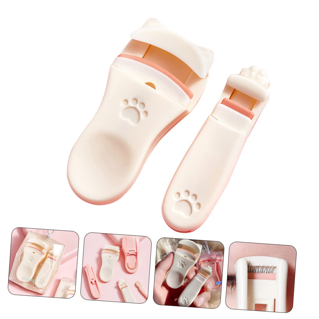 Healeved 10piezas Curlers De Pestañas Portátiles Rizador Profesional De Herramienta De Maquillaje Para Pestañas Diseño Ergonómico Para
