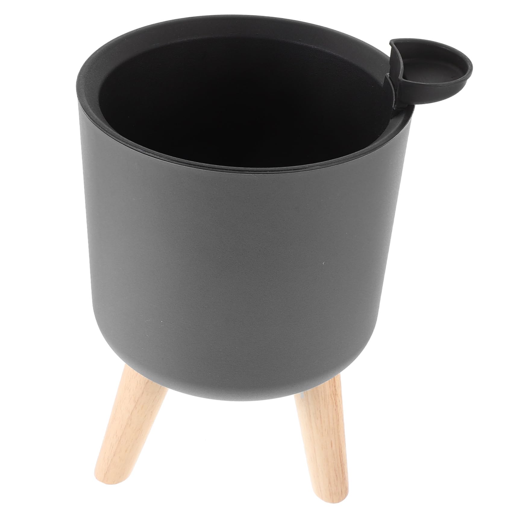 Pot De Fleurs à Arrosage Automatique Drainage pour Intérieur Et Salon, Jardinière Ronde Grise 170 Pied Et Insert, Pot Auto-irrigant pour Plantes D’intérieur