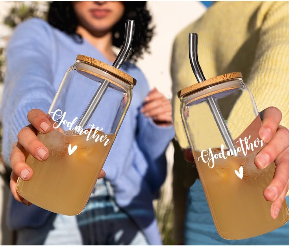 2026 Godmother Proposal Gift for Women, Godmother Gifts from Godchild, Pregnancy Announcement Gifts for God Mother, Godmom, Novelty Baptism Cup Gift for Thanksgiving Christmas Birthday from Godchild - Image 4