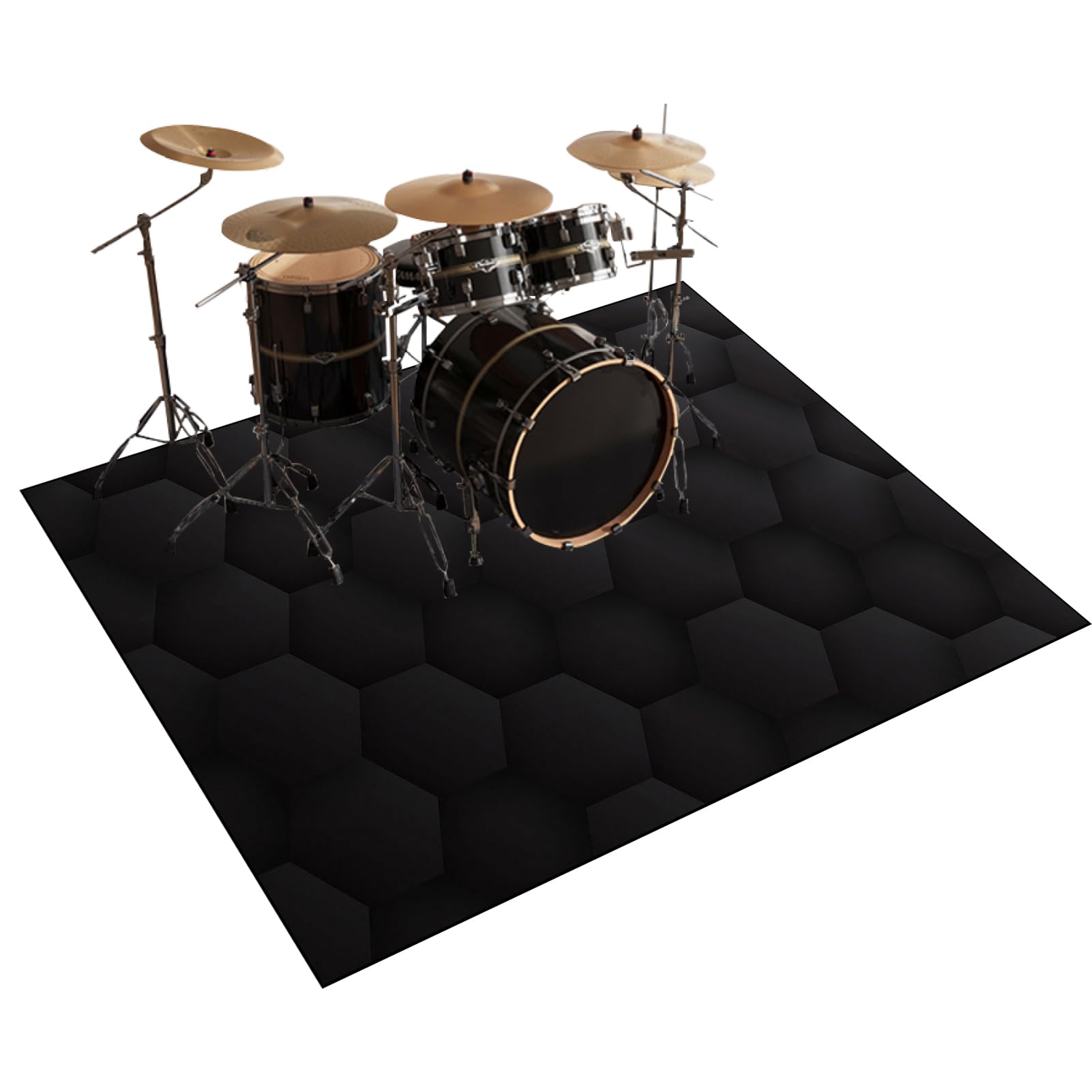 Mata do baterii elektronicznych dźwiękoszczelna mata bębnowa mata ochronna do akcesoriów perkusyjnych instrumenty muzyczne mata podłogowa mata akumulatorowa 180 x 160 cm