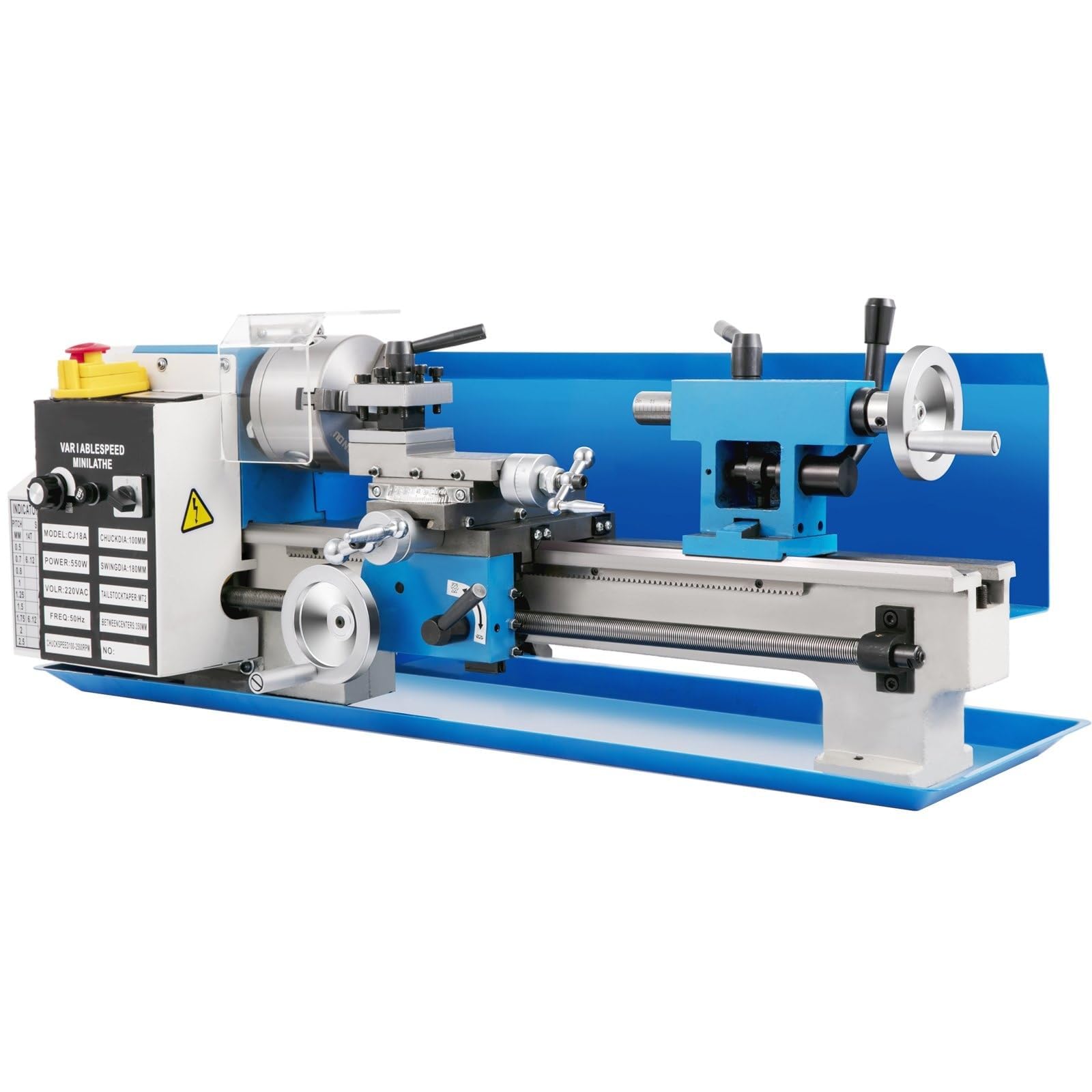 550 W Mini precyzyjna metalowa wieża do metalu 7 cali x 14" metalowa tokarka na stół Mini precyzyjna wieża o zmiennej prędkości 50-2250 obr./min metalowa tokarka do obróbki małych części