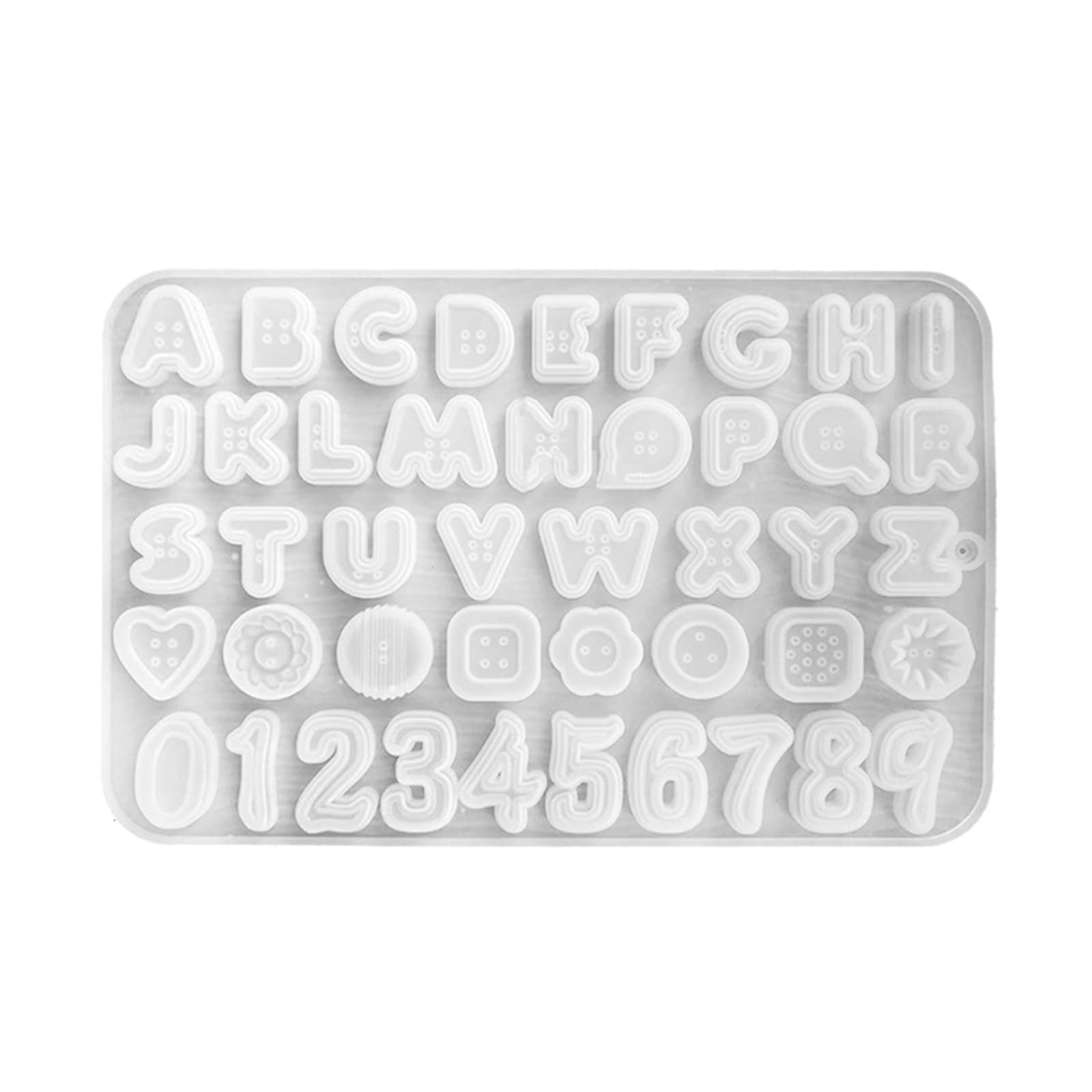 Palksky 3er Set Mini-Silikonformen Für Buchstaben & Zahlen – Perfekt Für Harz-Schmuck, DIY-Anhänger & Deko