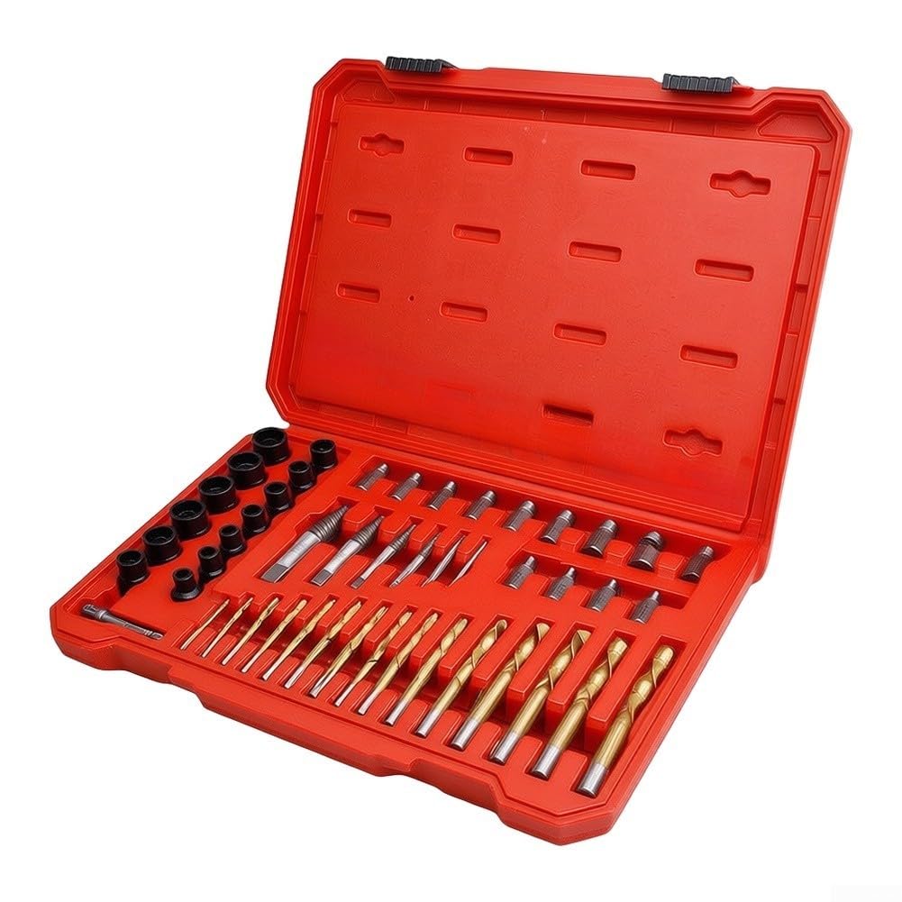 Set Estrattori Viti 49 Acciaio per Bulloni Rotti Set Estrattori