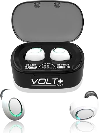 Wireless V5.3 PRO Earbuds Compatible with Huawei Enjoy 20 SE/Plus/5G/Pro IPX3 Bluetooth Touch Waterproof/Sweatproof/Noise Reduction with Mic White